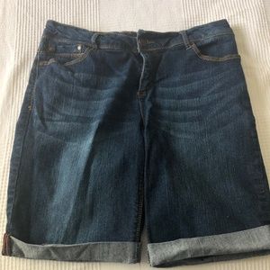 Denim bermuda shorts